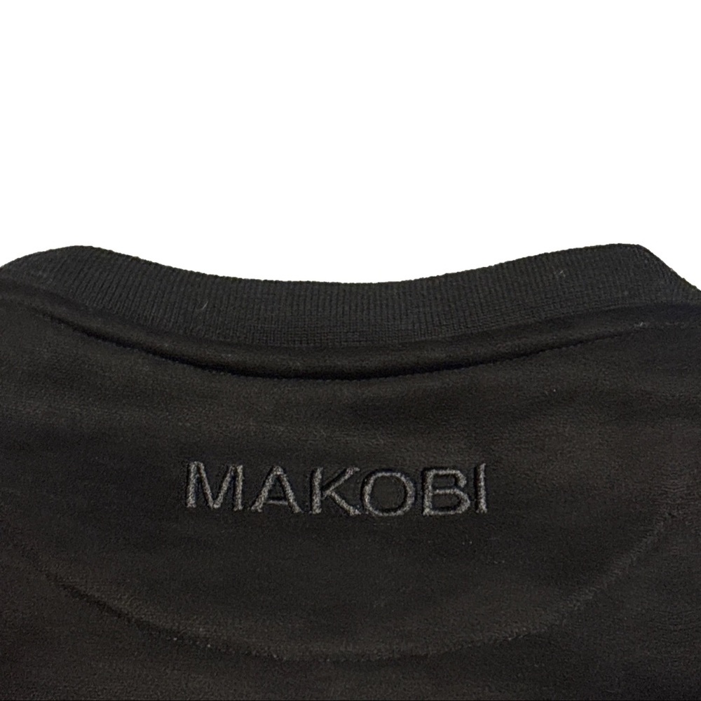 Makobi jeans USA men’s Soft studded lion Side Zip Heavy Sweatshirt y2k Sz LARGE - Picture 10 of 12